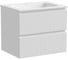 Подвесная тумба Sancos Snob T 590x445x500, c двумя ящиками оснащенными доводчиками, Bianco SNT60W 1