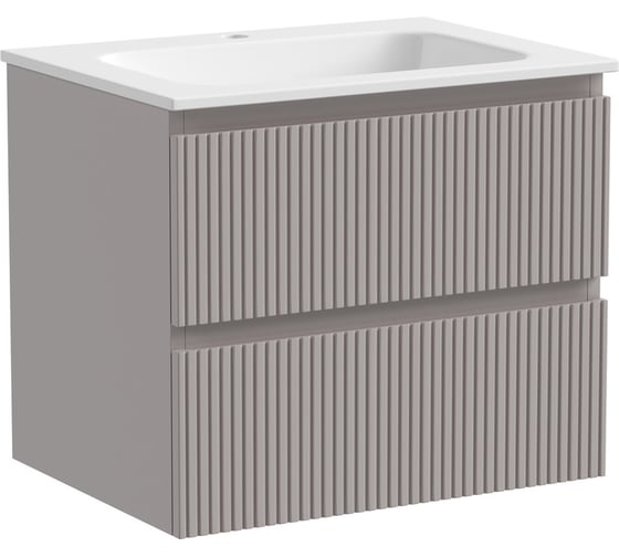 Подвесная тумба Sancos Snob T 590x445x500, c двумя ящиками оснащенными доводчиками, Doha Soft SNT60SM 1