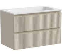 Подвесная тумба Sancos Snob T 790x445x500, c двумя ящиками оснащенными доводчиками, Beige Soft SNT80CE