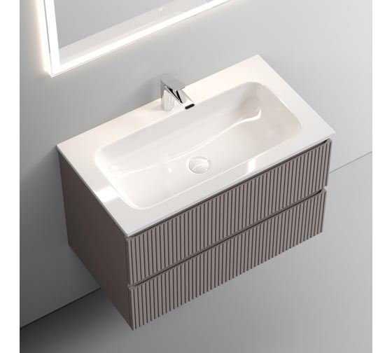 Подвесная тумба Sancos Snob T 790x445x500, c двумя ящиками оснащенными доводчиками, Doha Soft SNT80SM