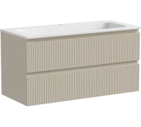 Подвесная тумба Sancos Snob T 995x445x500, c двумя ящиками оснащенными доводчиками, Beige Soft SNT100CE