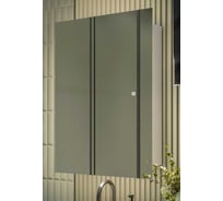 Зеркало-шкаф ALIAS Квартал 80x60 см, c холодной LED-подсветкой, левый sh60801l