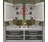 Зеркало-шкаф ALIAS Квартал 80x50 см, с нейтральной LED-подсветкой, универсальный sh80502 5