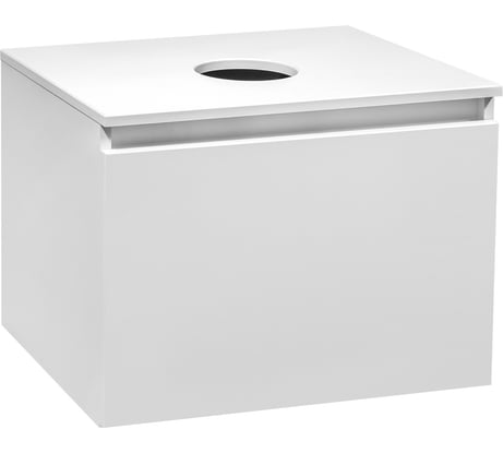 Тумба Runo Бари 50 белая, под накладной умывальник 00-00001472