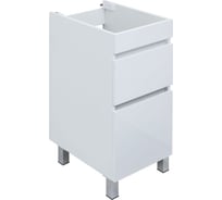 Тумба напольная Aquanet Вега 40 2 ящика (100) цв. белый глянец (329122) 00329122