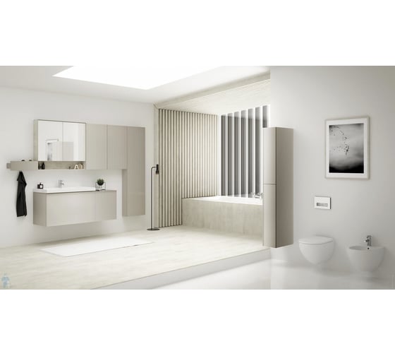 Верхний шкафчик GEBERIT Acanto плоский, 450х820x174 мм 500.639.JK.2 00000059890