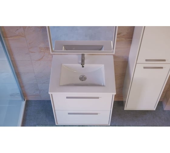 Тумба RAVAL Frame 60 подвесная Белая Fra.01.60/P/W