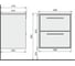 Тумба RAVAL Frame 60 подвесная Белая Fra.01.60/P/W 7