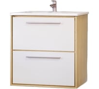 Тумба RAVAL Frame 60 подвесная Белая/Дуб сонома Fra.01.60/P/W-DS