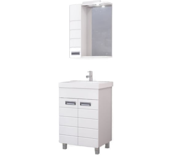 Тумба RAVAL Kub 60 напольная Белая Kub.01.60/N/W