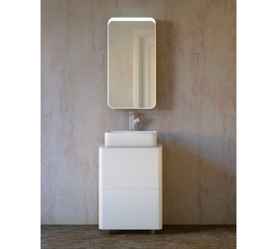 Тумба RAVAL Pure 56 напольная Белая Pur.01.56/N/W