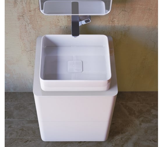 Тумба RAVAL Pure 56 напольная Белая Pur.01.56/N/W