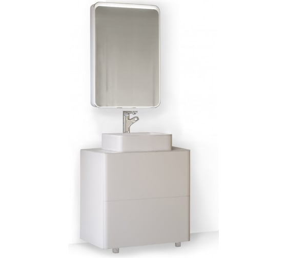 Тумба RAVAL Pure 75 напольная Белая Pur.01.75/N/W