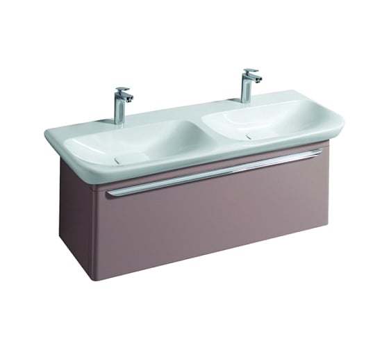 Шкафчик под двойную раковину GEBERIT myDay 1160х410х405 мм, 1 ящик, с подсветкой 824131000 00000046501