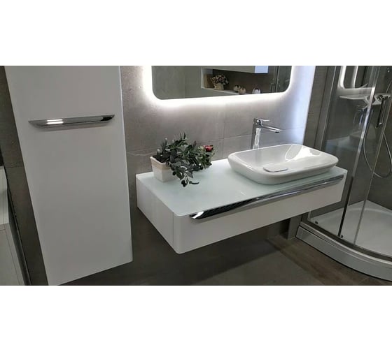 Шкафчик под раковину GEBERIT myDay 1150x200x520 мм, с отверстием справа 824160000 00000047684