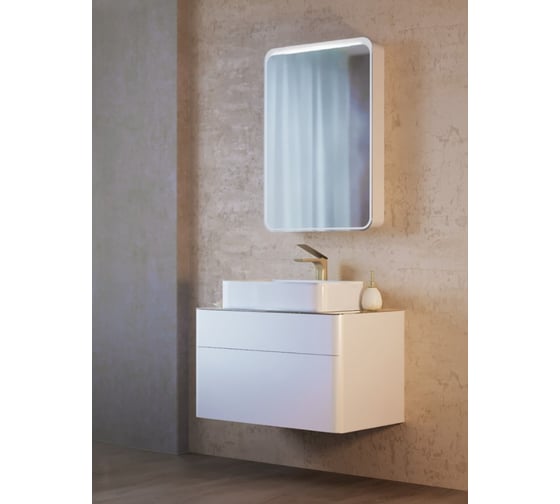 Тумба RAVAL Pure 80 подвесная Белая Pur.01.80/P/W