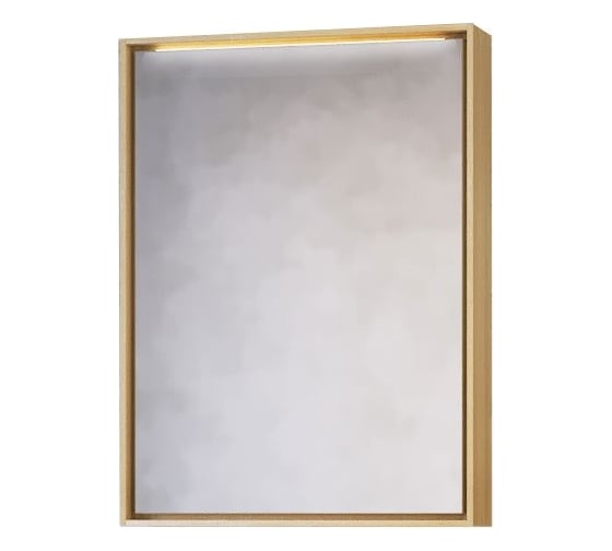 Зеркало RAVAL-шкаф Frame 75 Дуб сонома с подсветкой, розеткой Fra.03.75/DS