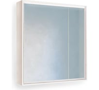 Зеркало-шкаф RAVAL Frame 75 Белый с подсветкой, розеткой Fra.03.75/W