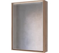 Зеркало-шкаф RAVAL Frame 60 Дуб трюфель с подсветкой, розеткой Fra.03.60/DT