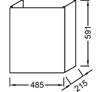 Тумба под рукомойник JACOB DELAFON ODEON UP EB863RU-E5 цвет светлый дуб 00000058599