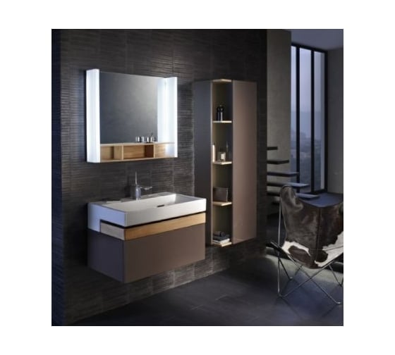 Мебель под раковину JACOB DELAFON TERRACE EB1187-M61 100 см, Ш100хГ48хВ38 cм, мягкий черный 00000058139