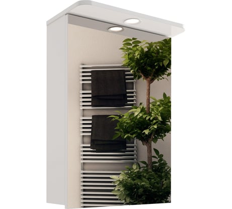 Подвесной зеркальный шкаф Sanstar универсальный 50 с подсветкой 42.1-2.4.1.