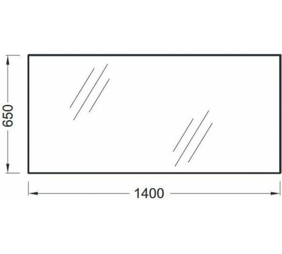 Зеркало JACOB DELAFON 140x3x65 cм EB1190-NF 00000036466