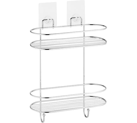 Полка Kleber прямая двухъярусная на силиконовом креплении LITE KLE-LT055