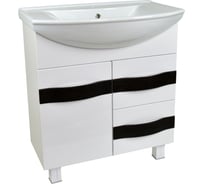 Тумба DORATIZ Канна 75 под умывальник Стиль 75, белая/венге 9911.769