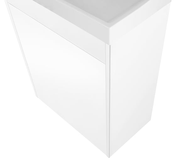 Подвесная база под раковину Art&Max FAMILY с одной распашной дверцей, Bianco Lucido, 400x220x500, Family-400-1D-SO-BL