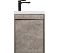 Подвесная база под раковину Art&Max FAMILY с одной распашной дверцей, Cemento Veneto, 400x220x500, Family-400-1D-SO-CV