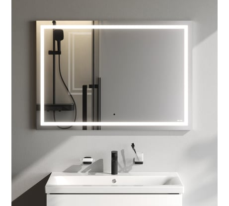 Настенное зеркало AM.PM Gem с контурной LED-подсветкой, 100 см M91AMOX1001WG