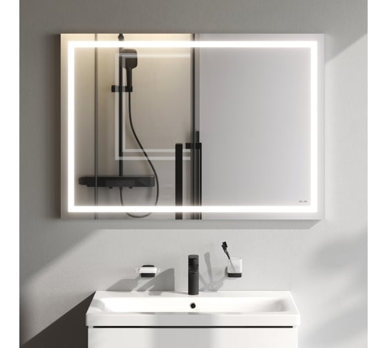 Настенное зеркало AM.PM Gem с контурной LED-подсветкой, 100 см M91AMOX1001WG 1