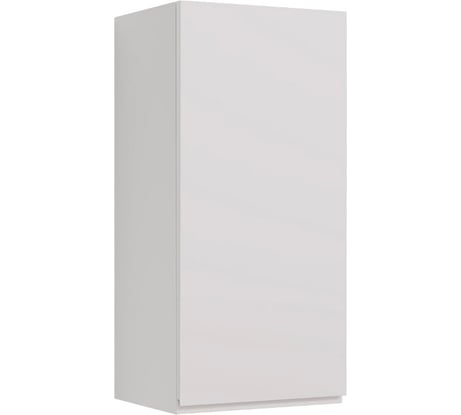 Полупенал Lemark VEON 35 см, подвесной, 1 дверный, правый, цвет корпуса, фасада: белый глянец LM01V35PL