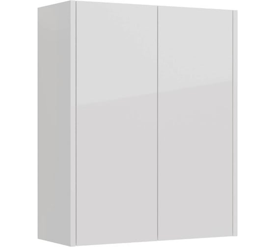 Шкаф Lemark COMBI 60 см, подвесной, 2-х дверный, цвет корпуса, фасада: белый глянец LM03C60SH 1