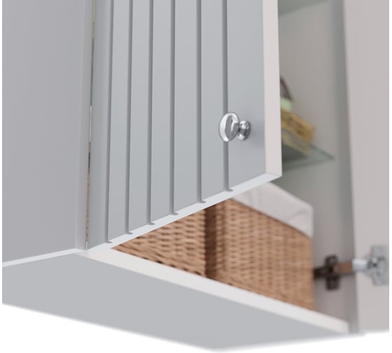 Шкаф Lemark ROMANCE 60 см, подвесной, 2-х дверный, цвет корпуса, фасада: белый глянец LM07R35SH