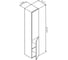 Шкаф-колонна AM.PM Gem подвесной, правый, 30 см, двери, push-to-open, цвет: орех M90CHR0306HF 9