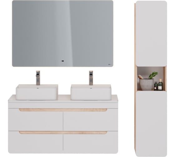 Зеркало Lemark ELEMENT 120x80 см, с подсветкой, с подогревом LM120Z-E