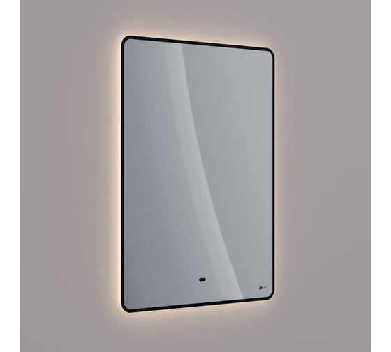 Зеркало Lemark MIOBLACK 60x80 см, с интерьерной подсветкой, с подогревом LM60ZM-black