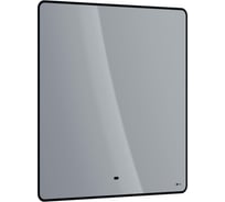 Зеркало Lemark MIOBLACK 80x80 см, с интерьерной подсветкой, с подогревом LM80ZM-black