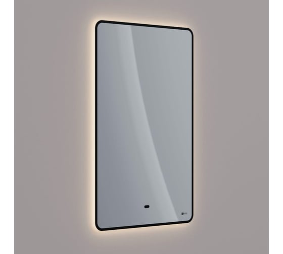 Зеркало Lemark MIOBLACK 50x80 см, с интерьерной подсветкой, с подогревом LM50ZM-black