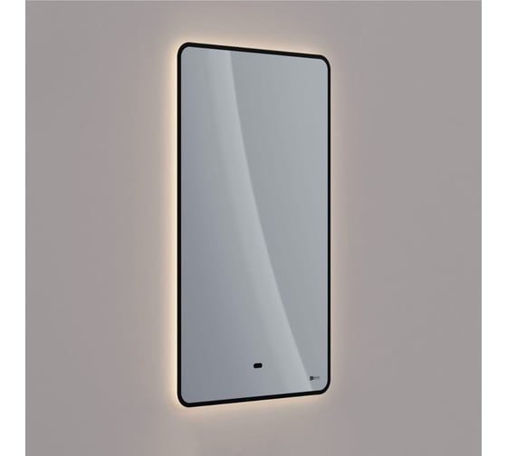 Зеркало Lemark MIOBLACK 45x80 см, с интерьерной подсветкой, с подогревом LM45ZM-black