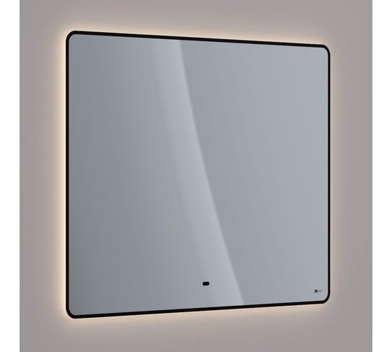 Зеркало Lemark MIOBLACK 100x80 см, с интерьерной подсветкой, с подогревом LM100ZM-black