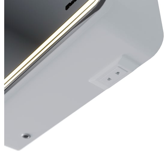 Шкаф зеркальный Lemark ELEMENT 80x80 см, 2-х дверный, с подсветкой, с розеткой, цвет корпуса белый LM80ZS-E