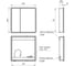 Шкаф зеркальный Lemark ELEMENT 80x80 см, 2-х дверный, с подсветкой, с розеткой, цвет корпуса белый LM80ZS-E 4