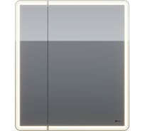 Шкаф зеркальный Lemark ELEMENT 70x80 см, 2-х дверный, с подсветкой, с розеткой, цвет корпуса белый LM70ZS-E