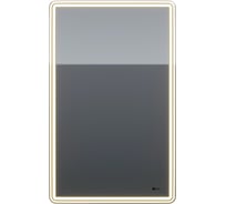 Шкаф зеркальный Lemark ELEMENT 50x80 см, 1 дверный, петли справа, с подсветкой, с розеткой, цвет корпуса белый LM50ZS-E