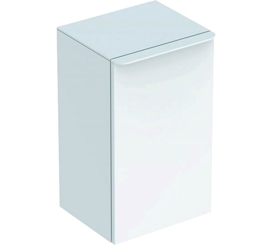 Боковой шкафчик GEBERIT Smyle Square низкий, с одной дверцей, левый, белый 500.360.00.1 00000072198