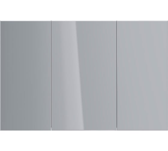 Шкаф зеркальный Lemark UNIVERSAL 120x80 см, 3-х дверный, цвет корпуса белый глянец LM120ZS-U