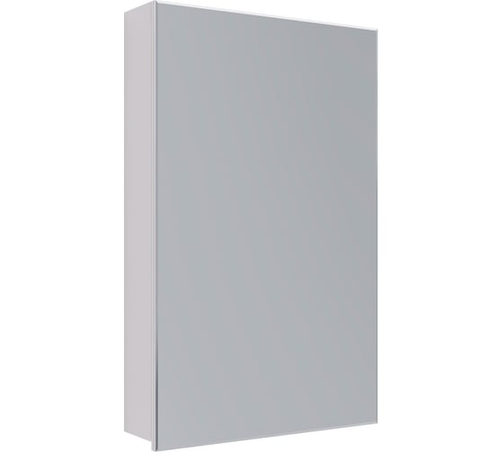 Шкаф зеркальный Lemark UNIVERSAL 50x80 см 1 дверный, петли слева, цвет корпуса: Белый глянец LM50ZS-U